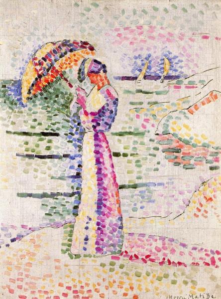 Young Woman With An Umbrella by Henri Matisse