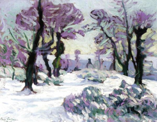 Snowy Landscape by Henri Pailler
