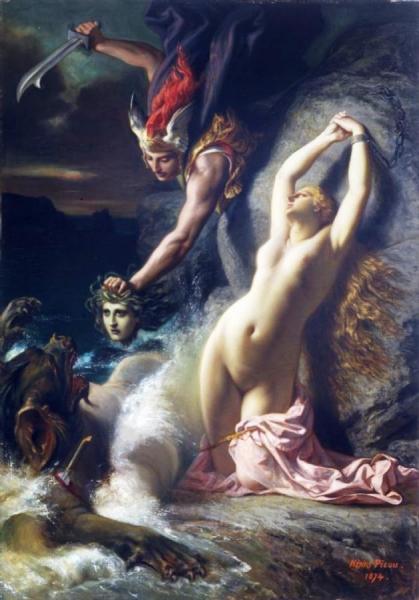 Andromeda Chained To A Rock by Henri Pierre Picou Oil Painting Reproductions