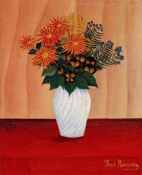 Bouquet Of Flowers by Henri Rousseau