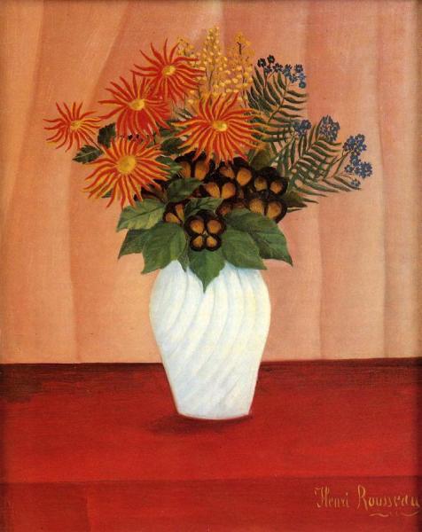 Bouquet Of Flowers by Henri Rousseau