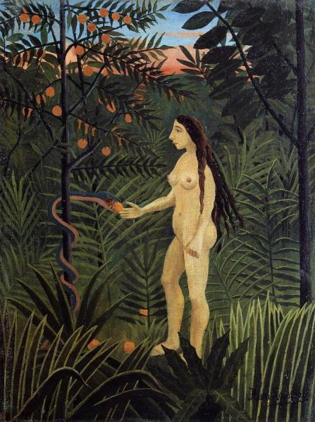 Eve And The Serpent by Henri Rousseau