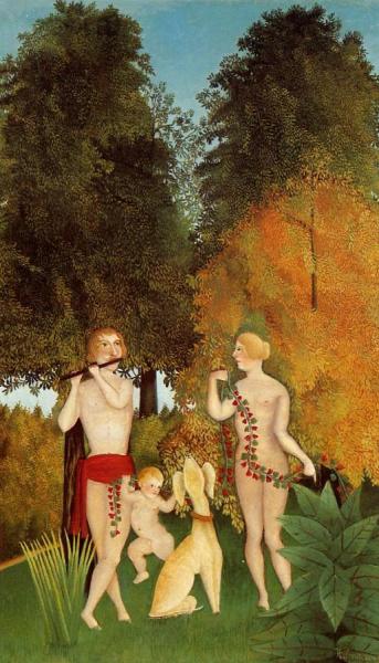 Happy Quartet by Henri Rousseau
