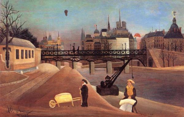 Ile Saint-louis And Notre-dame De Paris by Henri Rousseau