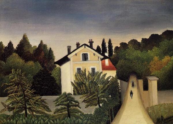 Henri Rousseau Landscape On The Banks Of The Oise, Area Of Chaponval