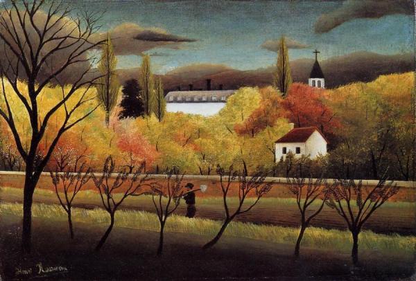 Landscape With Farmer by Henri Rousseau