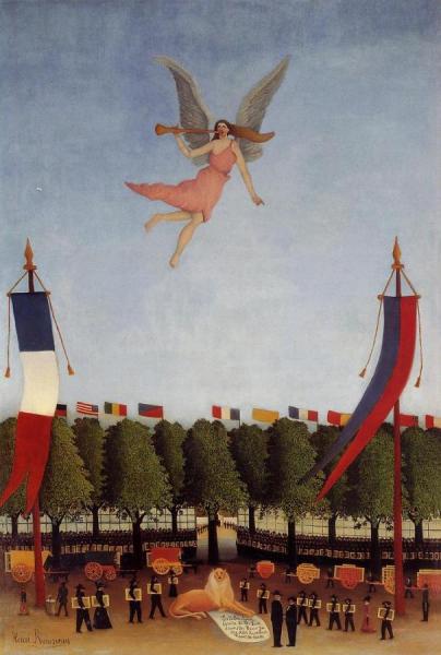 Liberty Inviting Artists To Take Part In The 22nd Exhibition Of The Society Of Independent Artists by Henri Rousseau