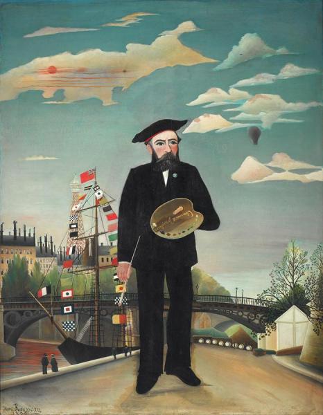Myself, Landscape Portrait by Henri Rousseau