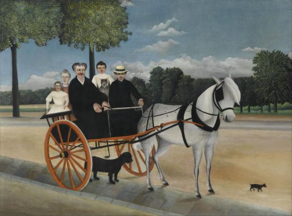 Old Junior's Cart by Henri Rousseau Oil Painting Reproductions