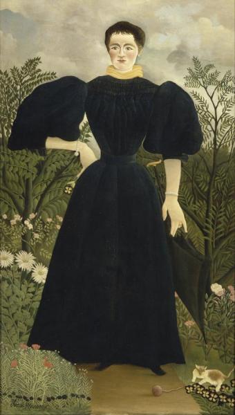 Portrait Of A Woman by Henri Rousseau Oil Painting Reproductions