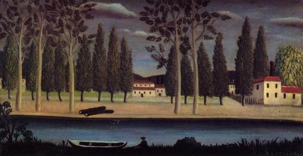 River Bank by Henri Rousseau