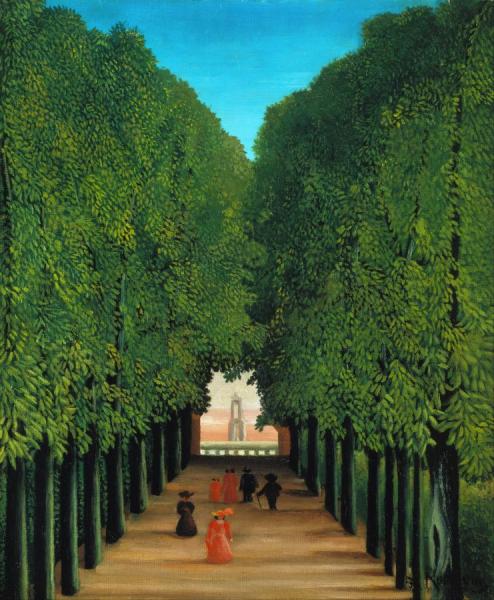 The Avenue In The Park At Saint-cloud by Henri Rousseau