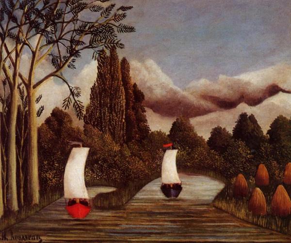 The Banks Of The Oise by Henri Rousseau