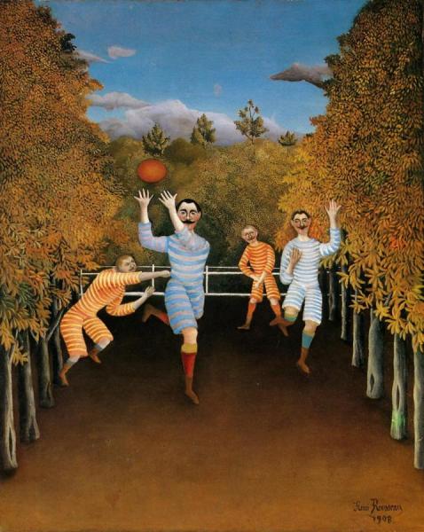 The Football Players by Henri Rousseau