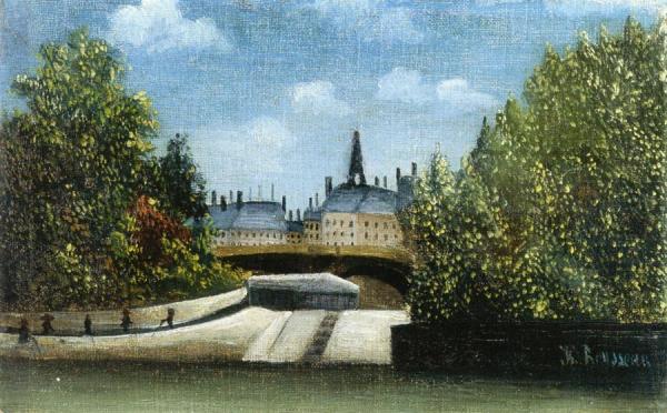 The Ile De La Cite by Henri Rousseau