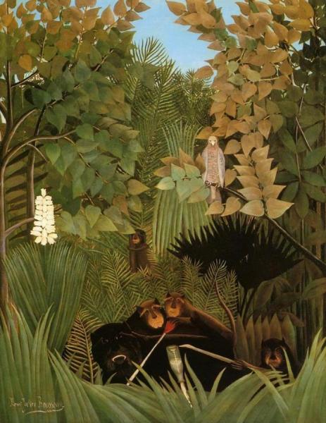 The Merry Jesters by Henri Rousseau