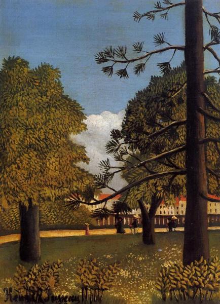 View Of Parc De Montsouris by Henri Rousseau