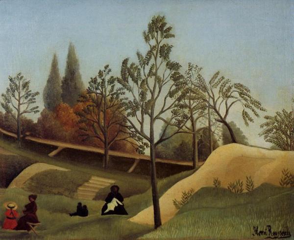View Of The Fortifications by Henri Rousseau