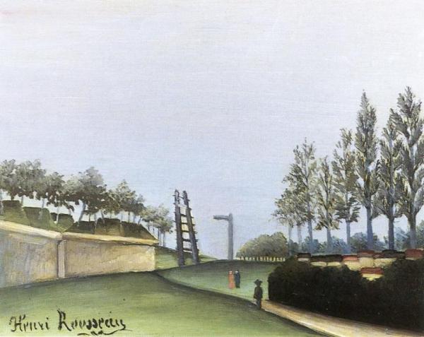 View Of The Fortifications From The Porte De Vanves by Henri Rousseau