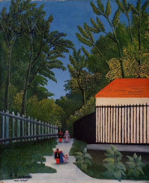 Walking In The Parc Montsouris by Henri Rousseau