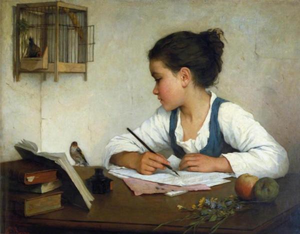 Henriette Browne A Girl Writing