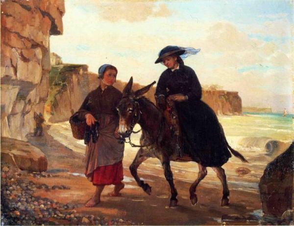 The Tourist And The Fisherwoman by Henry Bacon