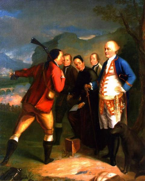 Pascal Paoli And His Staff At The Battle Of Ponte Novu by Henry Benbridge