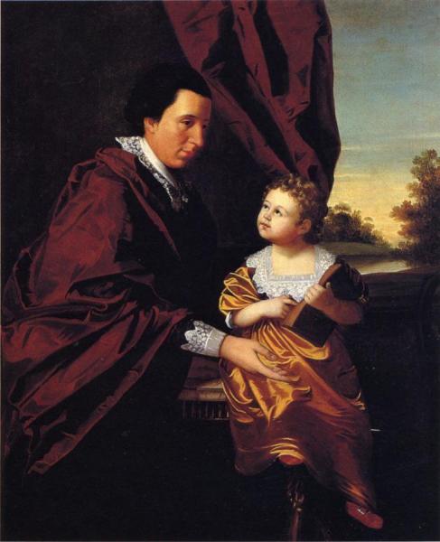 Thomas Middleton Of Crowfield And His Daughter Mary by Henry Benbridge