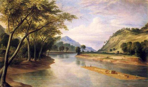 The Ohio River Near Marietta by Henry Cheever Pratt Oil Painting Reproductions