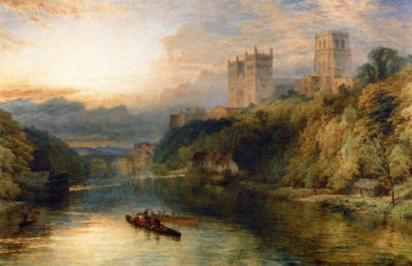 Henry Dawson Durham Cathedral From The River