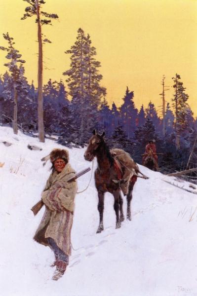 After The Hunt by Henry F. Farny