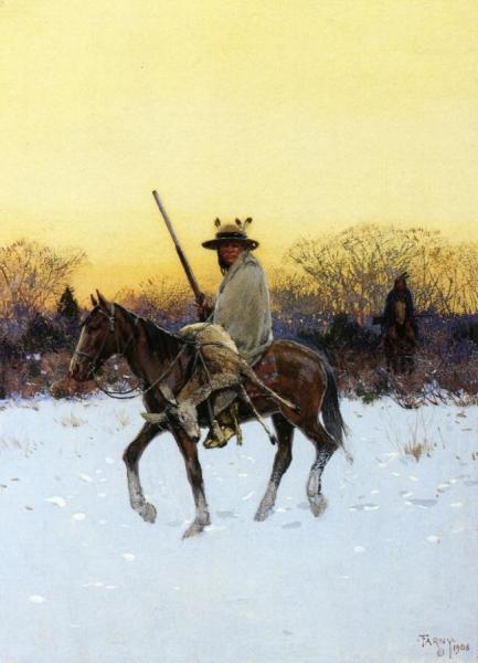 After The Hunt by Henry F. Farny