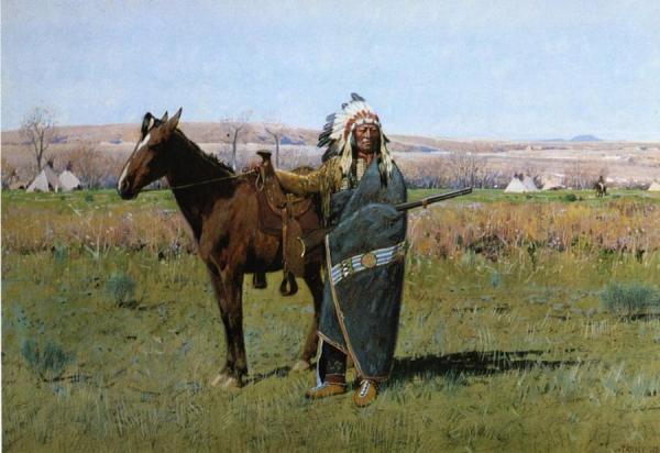 Chief Spotted Tail by Henry F. Farny