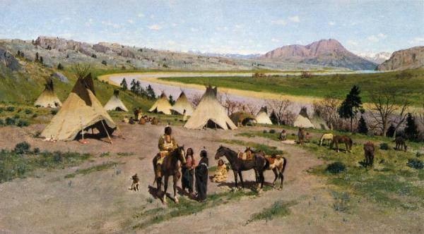 In The Foothills Of The Rockies by Henry F. Farny
