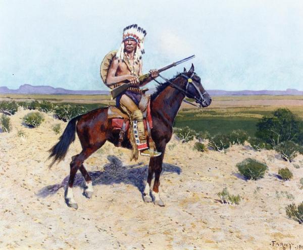 On The Firing Line by Henry F. Farny