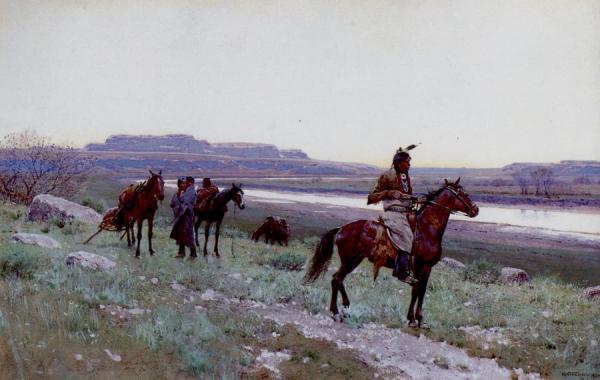 On The Move by Henry F. Farny