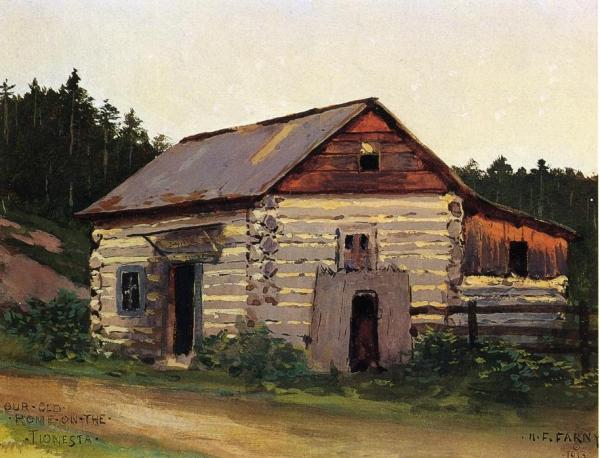 Our Old  Home On The Tionesta by Henry F. Farny