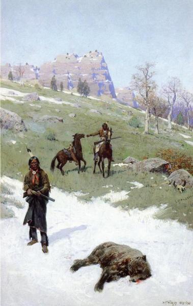 The End Of A Monarch by Henry F. Farny