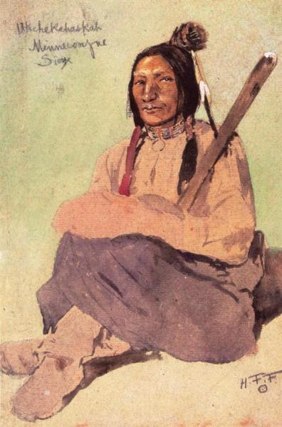 Ukchekehaskan Minneconjue Sioux by Henry F. Farny
