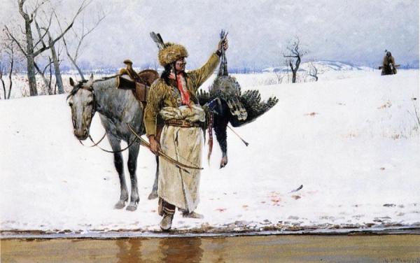 Wild Turkey by Henry F. Farny Oil Painting Reproductions