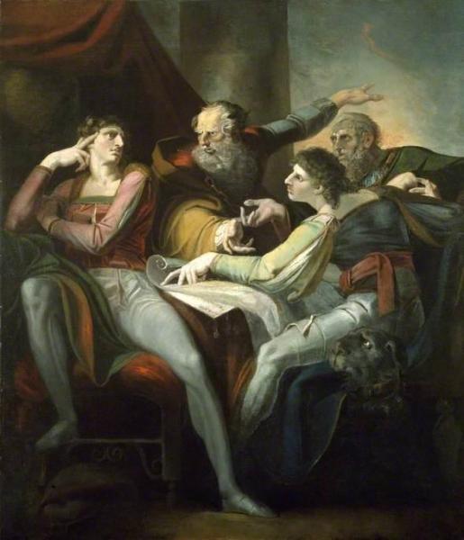 Dispute Between Hotspur, Glendower, Mortimer And Worcester by Henry Fuseli