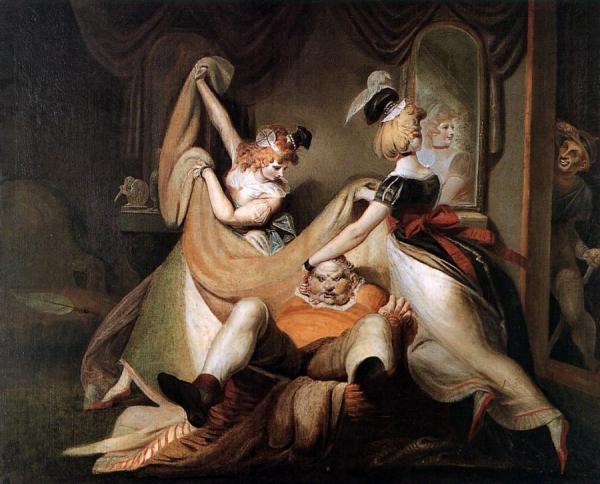 Falstaff In The Laundry Basket by Henry Fuseli