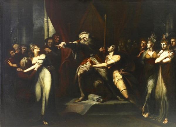 King Lear Banishing Cordelia by Henry Fuseli
