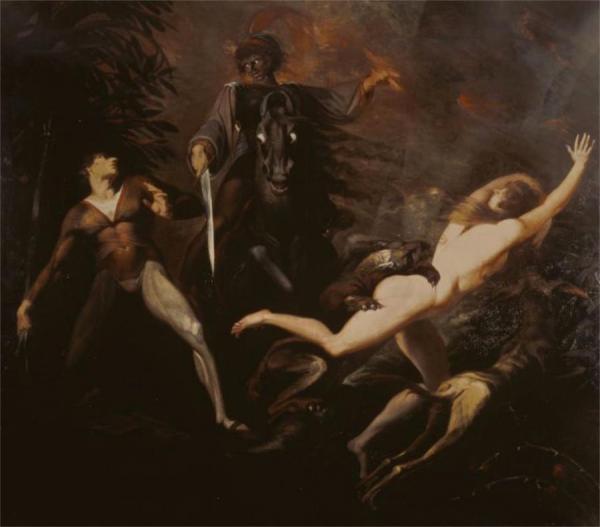 Theodore Meets In The Wood The Spectre Of His Ancestor Guido Cavalcanti by Henry Fuseli