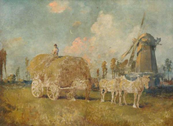 Drake's Mill, Marks Gate (unfinished) by Henry Gillard Glindoni