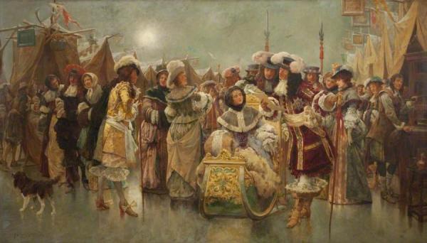 Frost Fair, 1684 by Henry Gillard Glindoni
