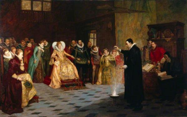 John Dee Performing An Experiment Before Elizabeth I by Henry Gillard Glindoni Oil Painting Reproductions