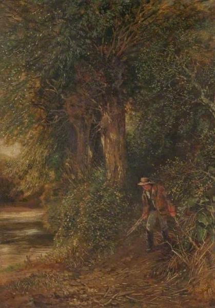 Banks Of The Teme, Worcestershire by Henry Harris Lines