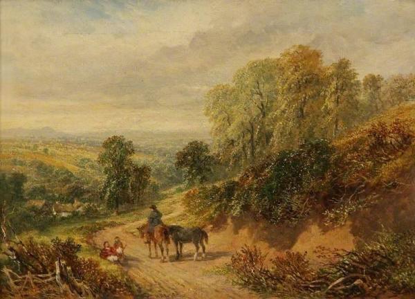 On The Heath At Old Storridge, Worcestershire by Henry Harris Lines Oil Painting Reproductions