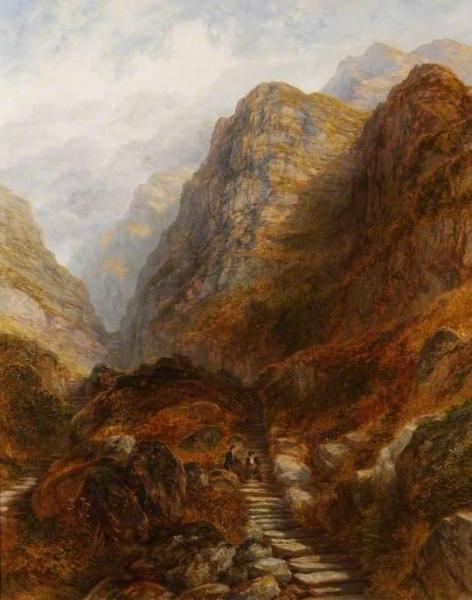 The Roman Steps Near Barmouth by Henry Harris Lines